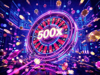 Luxurious view of a tropical resort-style casino with electronic games and a festive atmosphere